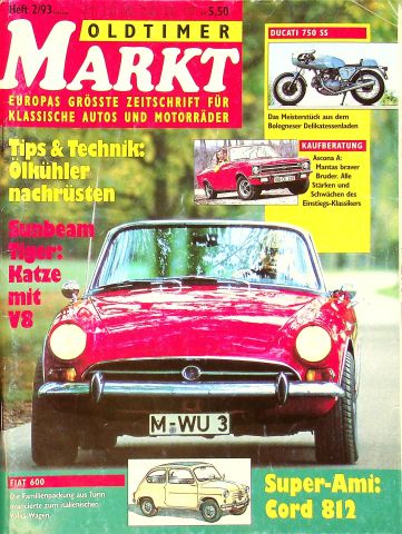 Deckblatt Oldtimer Markt (02/1993)